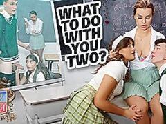 Jessie Rogers & Selina Bentz & Rag Rivers to My Tutor's Saleable Mechanism cede-desert InnocentHigh