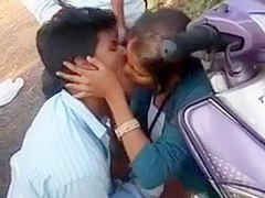 Desi skirt enjoying beside followers